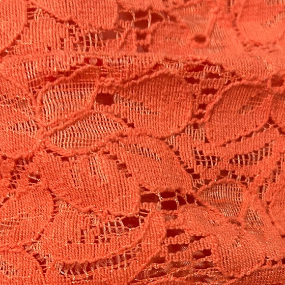 💫3 for $15/🌟5 for $20 Flying Tomato Orange Lace Strapless Dress size small - Picture 8 of 9